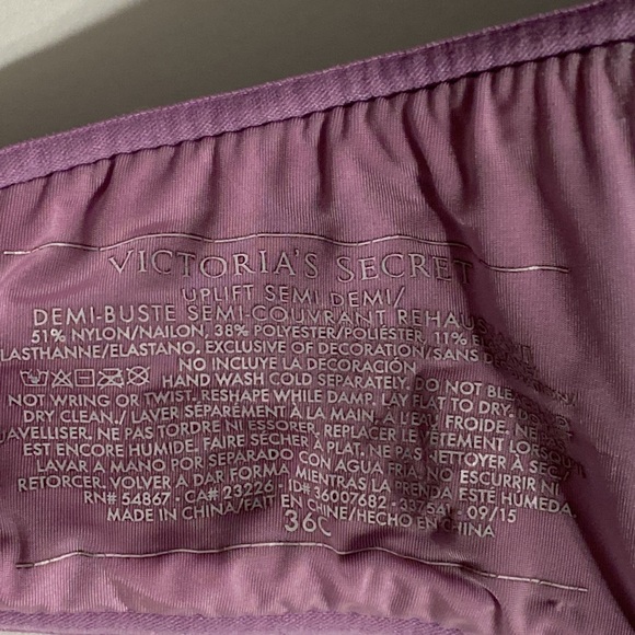 Victoria’s Secret uplift semi Demi  36C  purple - Picture 7 of 7